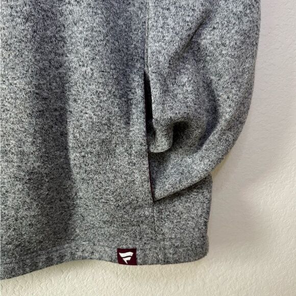 Texas A&M Aggies Quarter-Zip Pullover Sweatshirt Men’s L Maroon Gray Logo - Picture 2 of 6